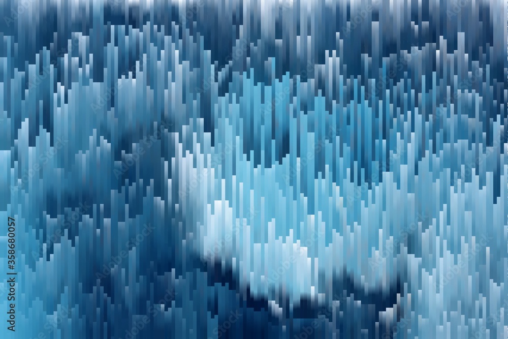 Obraz premium blue cyan geometric shapes abstract background