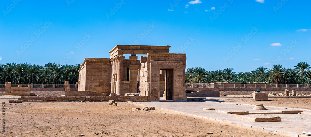 It's Temple of Hibis, the largest and most well preserved temple in the Kharga Oasis, Egypt