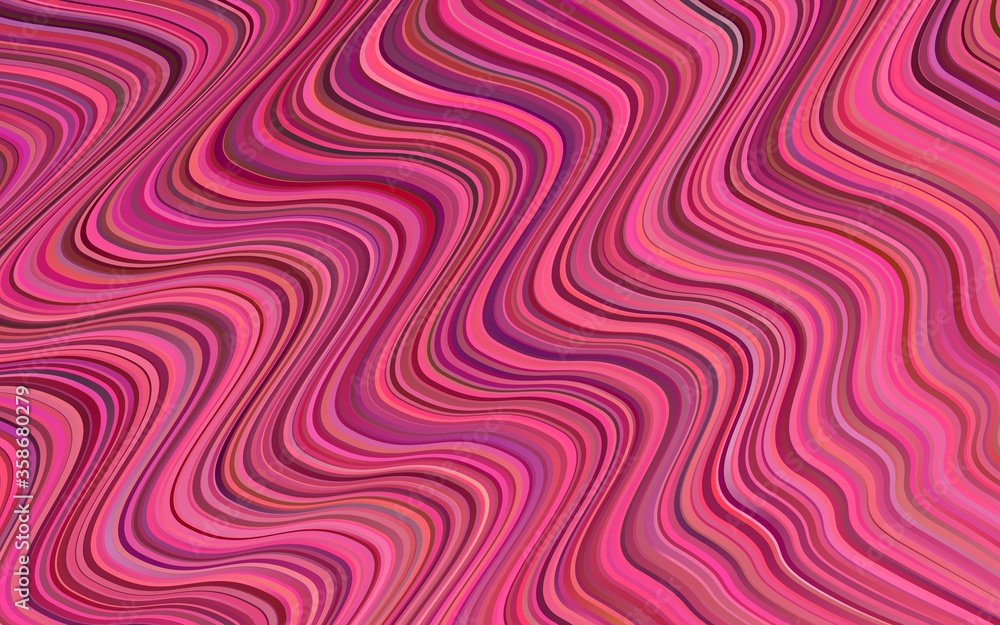 Light Pink vector pattern with bent lines. A completely new color illustration in marble style. The best blurred design for your business. Light Pink vector pattern with bent lines. A completely new color illustration in marble style. The best blurred design for your business.