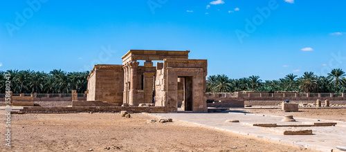 It's Temple of Hibis, the largest and most well preserved temple in the Kharga Oasis, Egypt photo