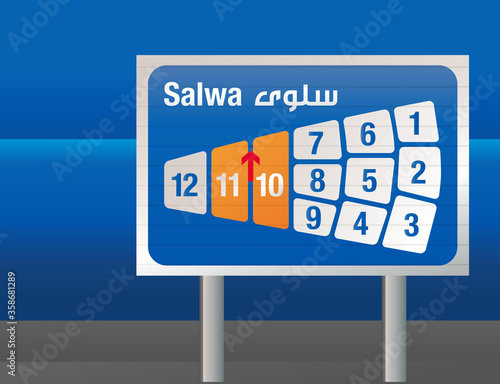 Kuwait Geography - Salwa City Areas Map