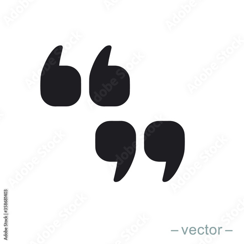 Set of quote mark  quotes icon vector sign design