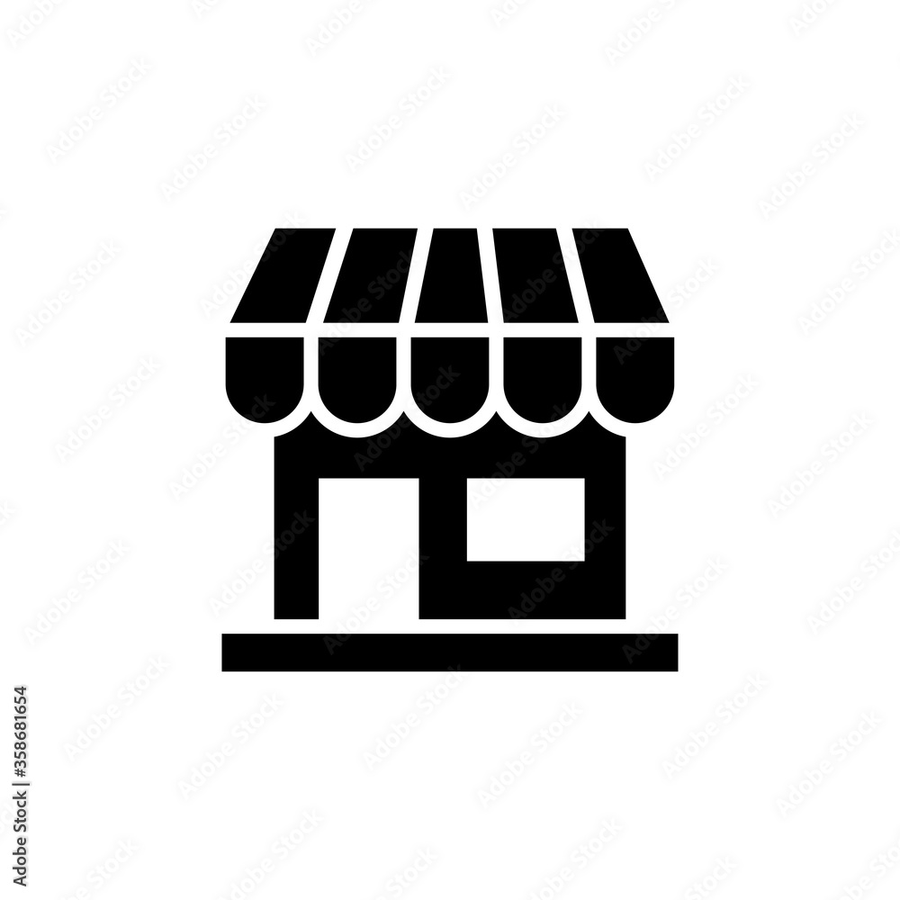 store icon glyph style design store icon glyph style design