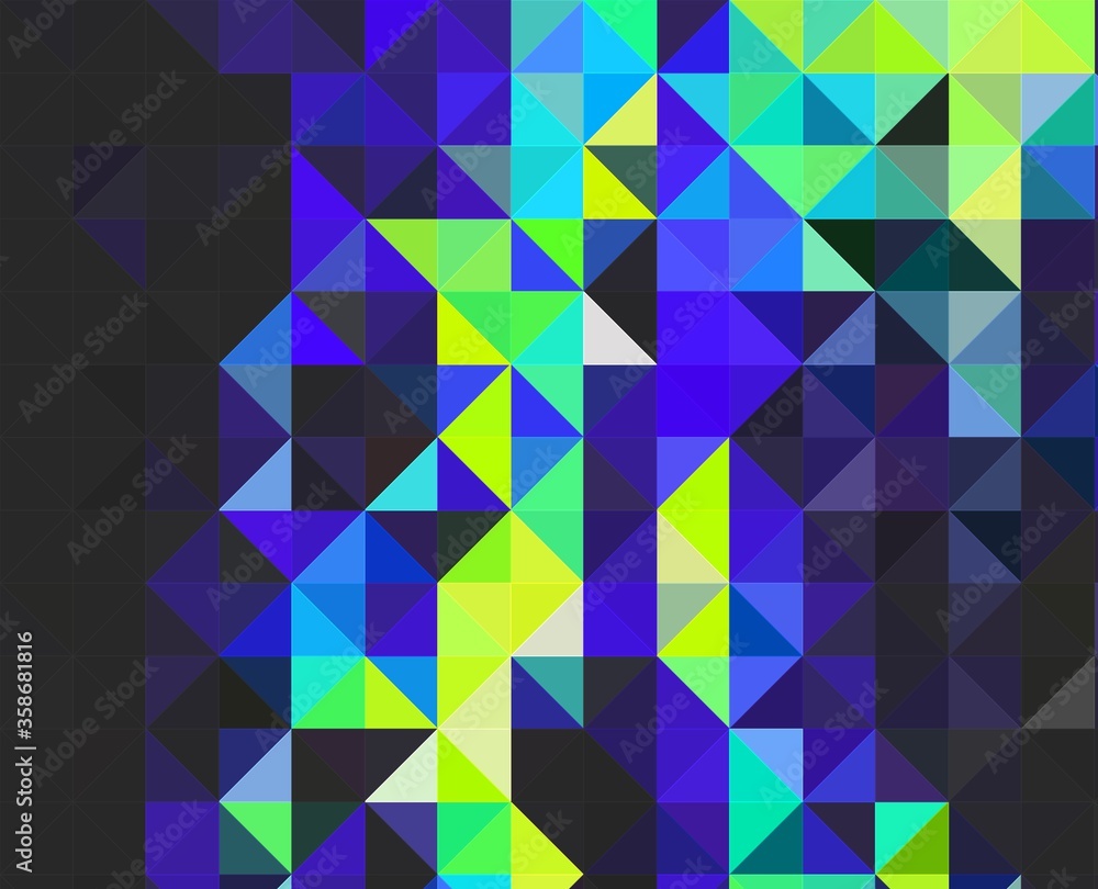 neon green blue geometric shapes abstract background neon green blue geometric shapes abstract background