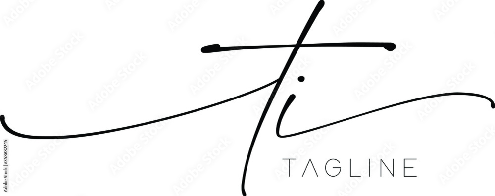 TI Letter Initial Logo Design, Vector Template TI Letter Initial Logo Design, Vector Template