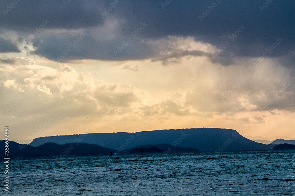 Beautiful the Seto Inland Sea from Shodoshima in the morning_03