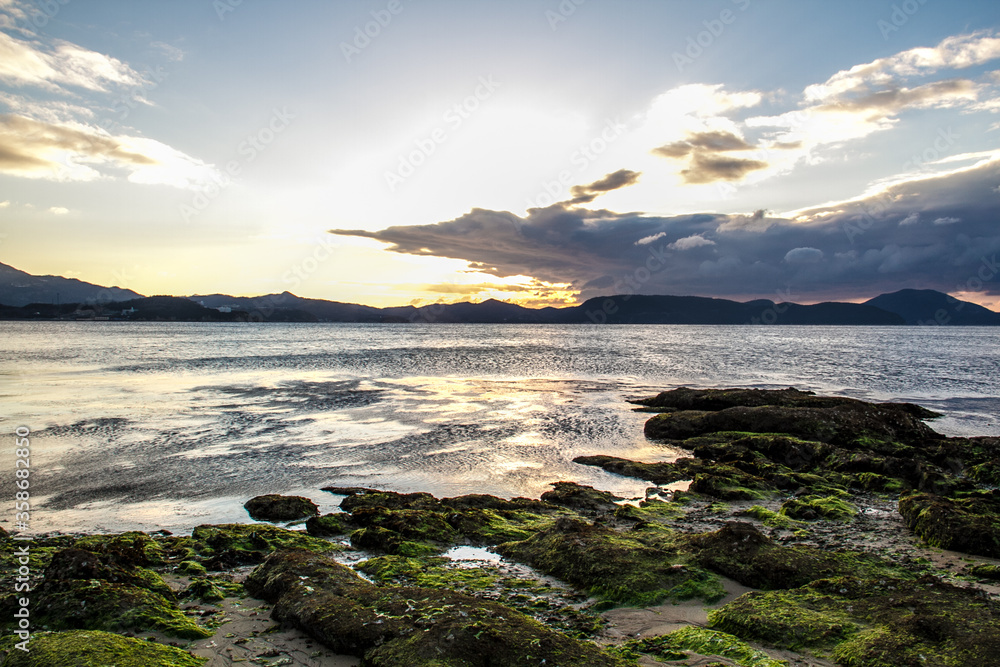 The sunrise over the Seto Inland Sea from Shodoshima_31 The sunrise over the Seto Inland Sea from Shodoshima_31