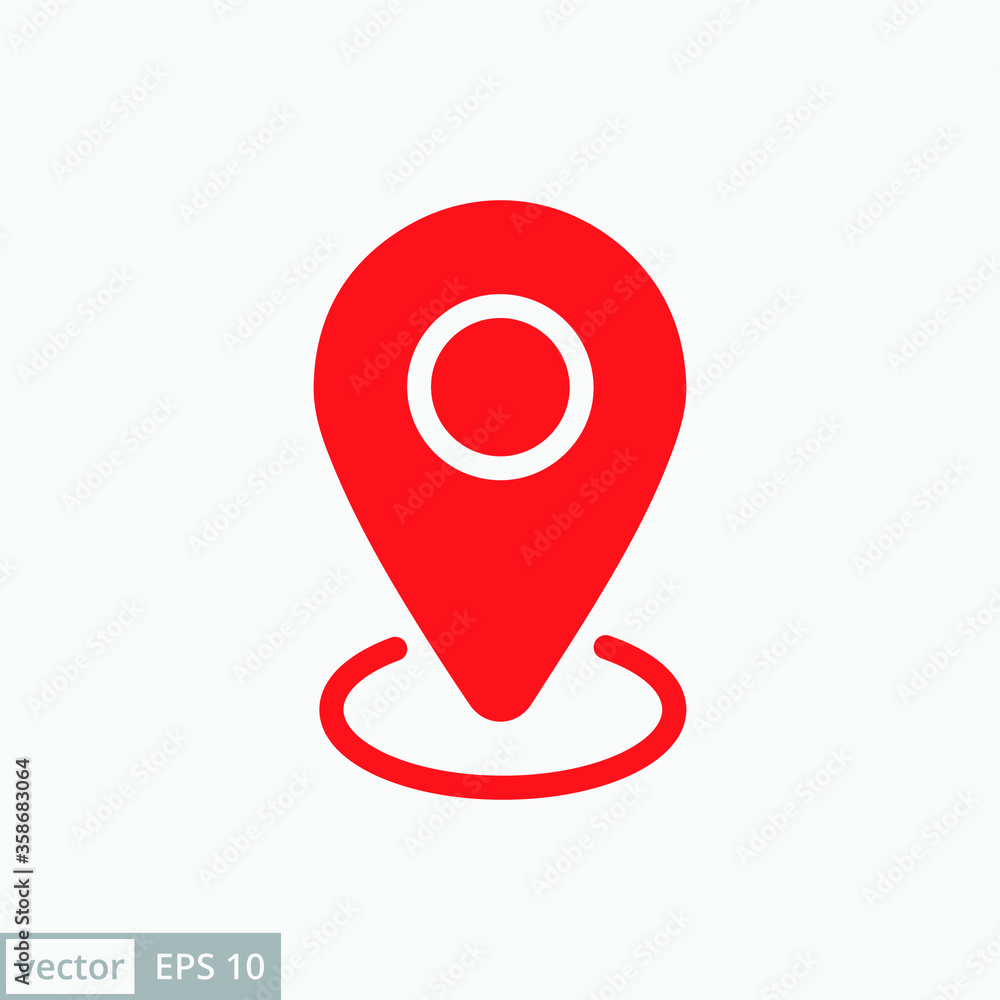 Pin map place location icon on white background, vector illustration. EPS 10 Pin map place location icon on white background, vector illustration. EPS 10