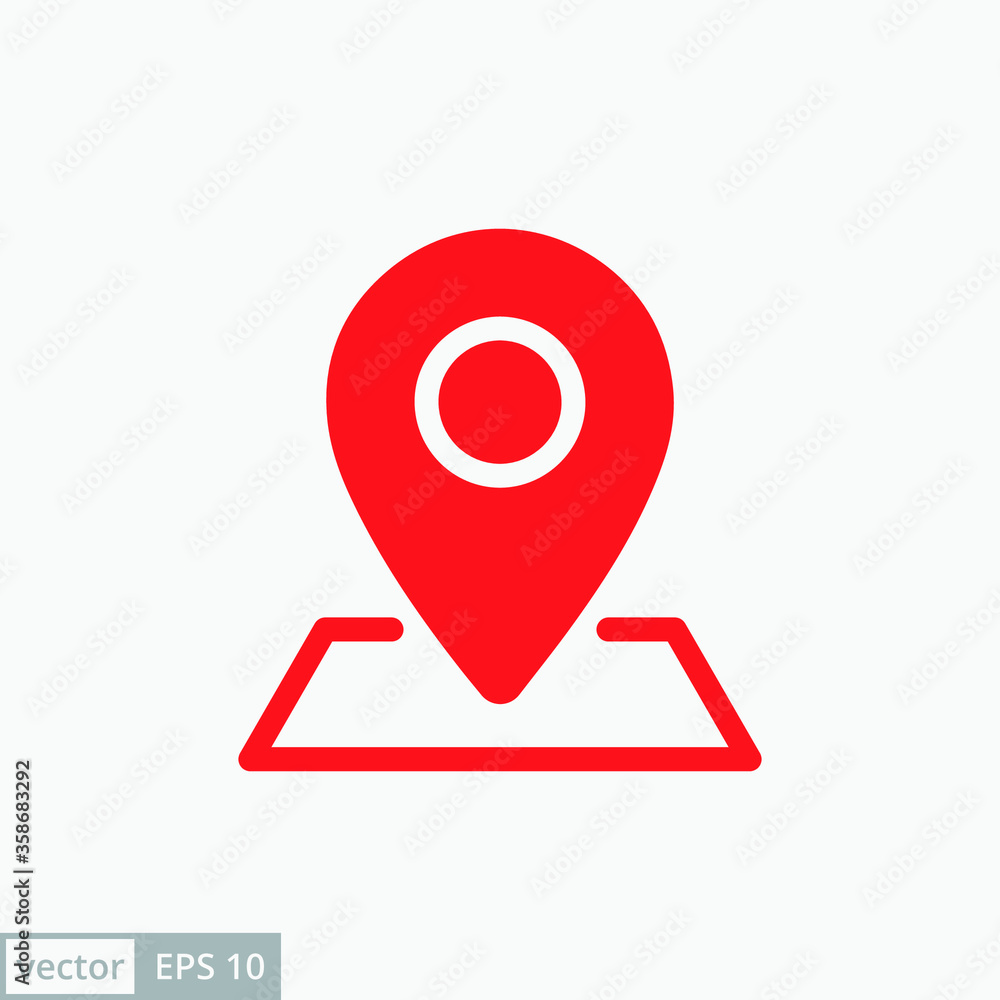 Pin map place location icon on white background, vector illustration. EPS 10 Pin map place location icon on white background, vector illustration. EPS 10