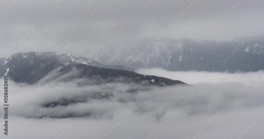 4K timelapse of mountain mist flowing through the Coastal Mountains, Garibaldi Provincial Park, British Columbia, Canada
4K timelapse of mountain mist flowing through the Coastal Mountains, Garibaldi Provincial Park, British Columbia, Canada