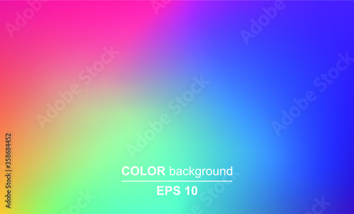 Abstract blurred gradient mesh background in bright Colorful smooth. Easy editable soft colored vector illustration, Suitable For Wallpaper, Banner, Background, Card, Book Illustration, landing page