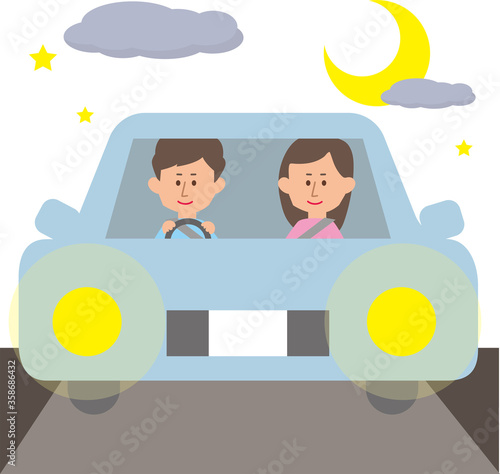 夜間運転