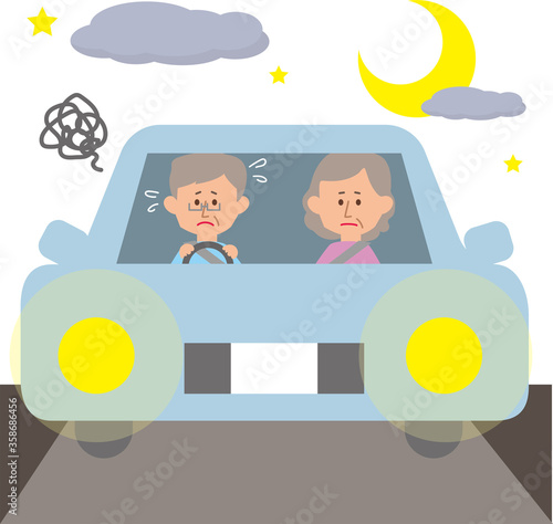 高齢者の夜間運転