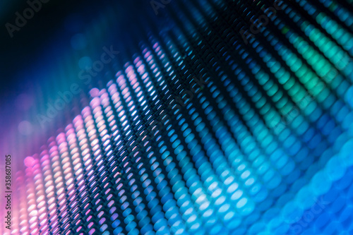 CloseUp LED blurred screen. LED soft focus background. abstract background ideal for design.
