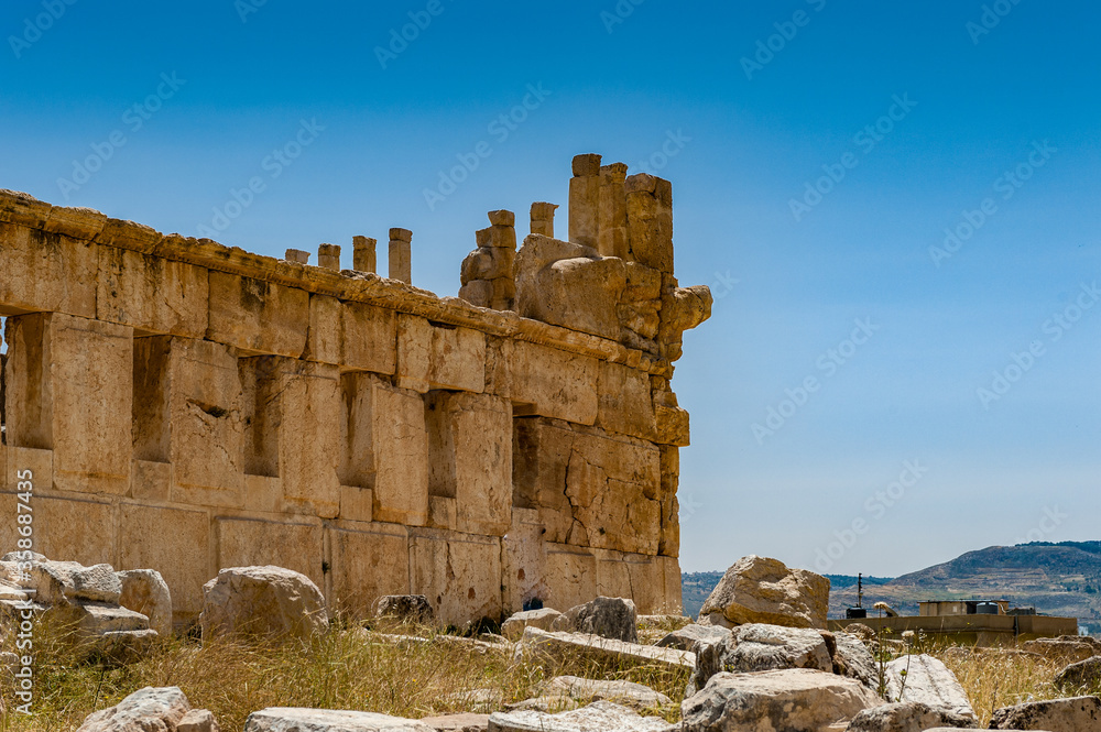 Fototapeta premium It's Ruins of the Qasr al Abd, Iraq Al Amir, Jordan.