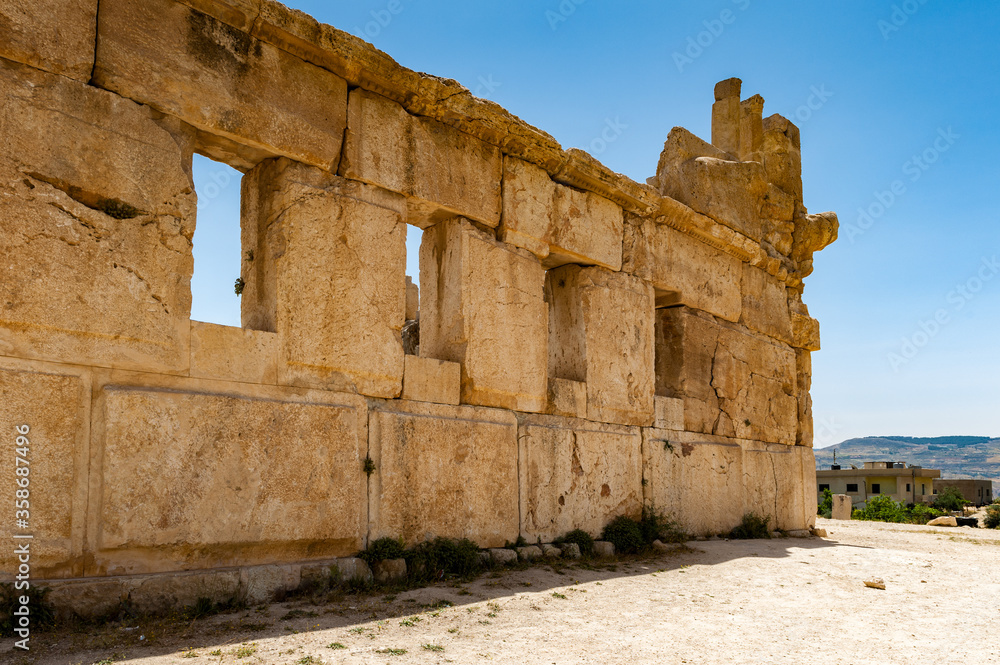Fototapeta premium It's Ruins of the Qasr al Abd, Iraq Al Amir, Jordan.