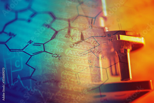 Petri dish. Laboratory concept.