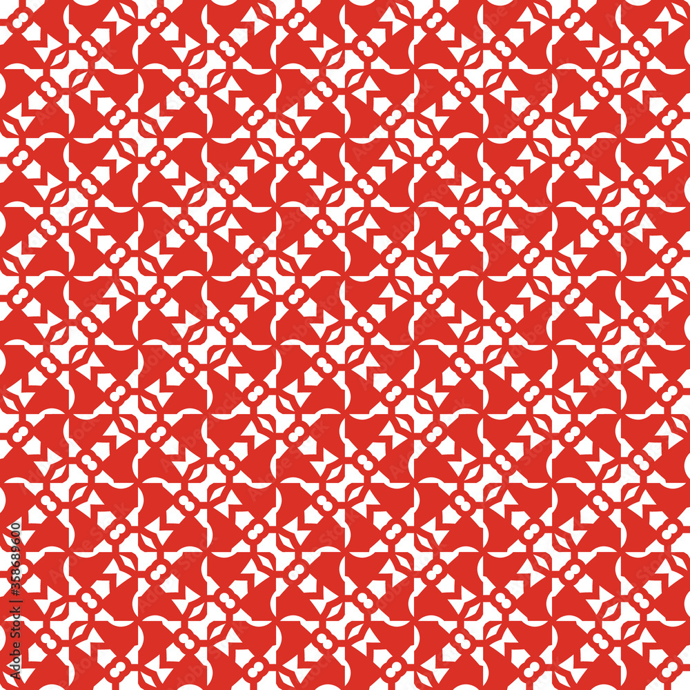 Vector seamless pattern texture background with geometric shapes, colored in red, white colors. Vector seamless pattern texture background with geometric shapes, colored in red, white colors.