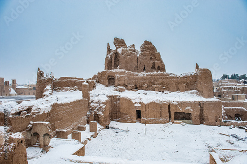 It's Winter in the ancient city of Iran called Naein photo