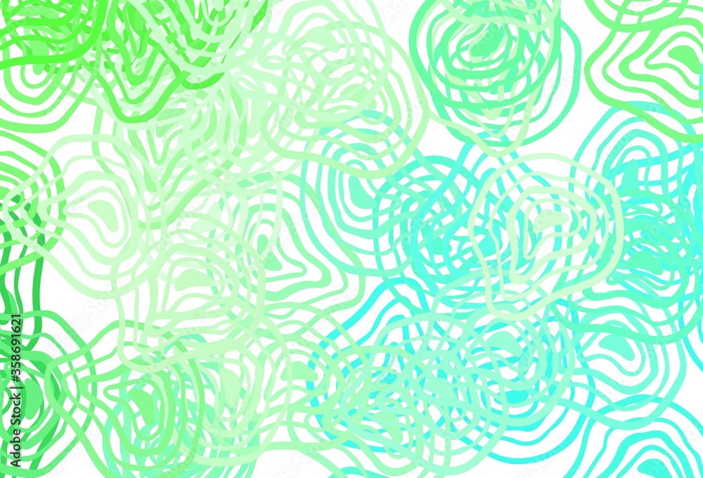 Light Green vector background with wry lines. Light Green vector background with wry lines.