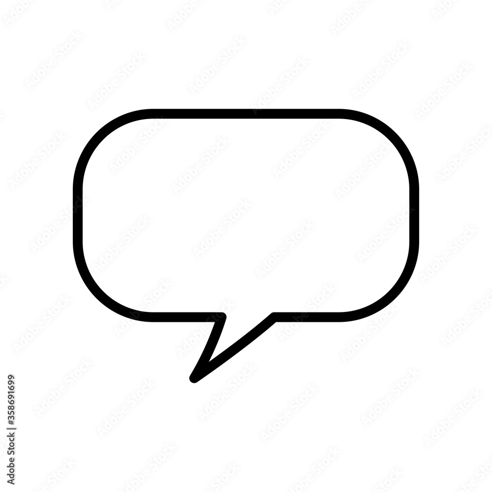 bubble speech icon vector design template bubble speech icon vector design template