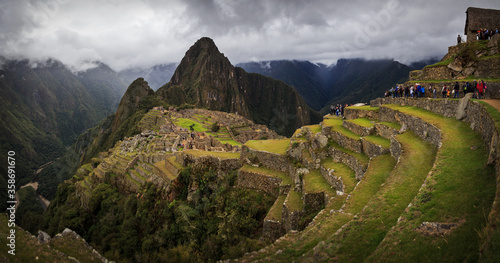 Wonder of the World panoramic Machu Picchu 