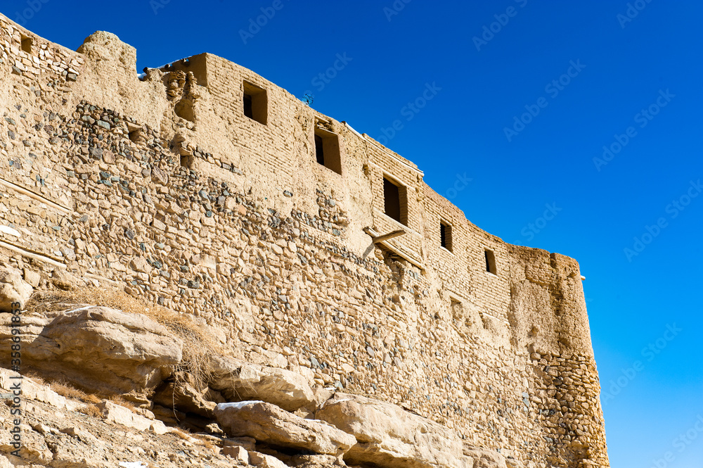 It's Fortress on a rock in a village in an Iranian province