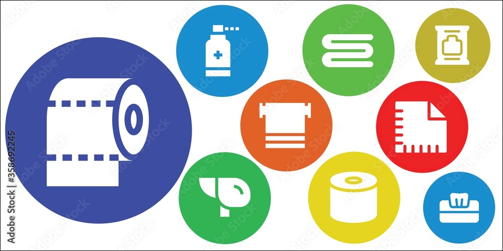 Modern Simple Set of tissue Vector filled Icons Modern Simple Set of tissue Vector filled Icons