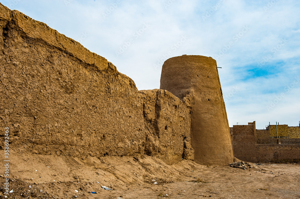It's Iranian typical clay fortress. Kashan, Iran It's Iranian typical clay fortress. Kashan, Iran