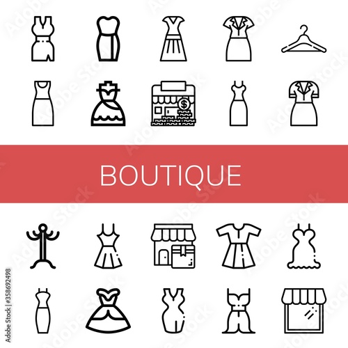 boutique icon set