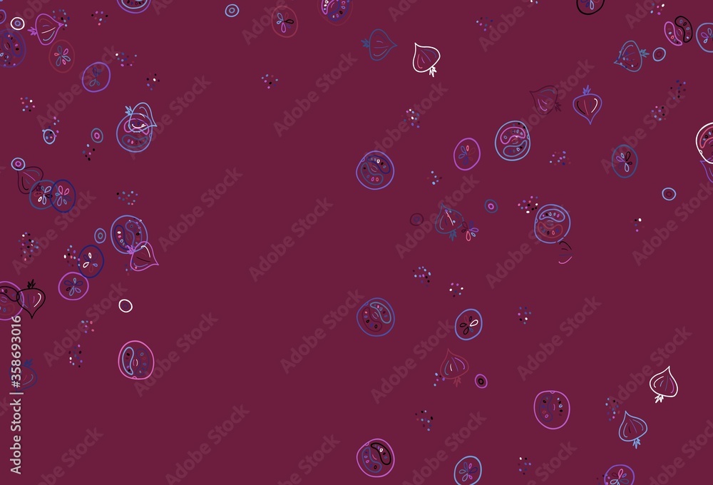Light Blue, Red vector background with tasty food. Light Blue, Red vector background with tasty food.