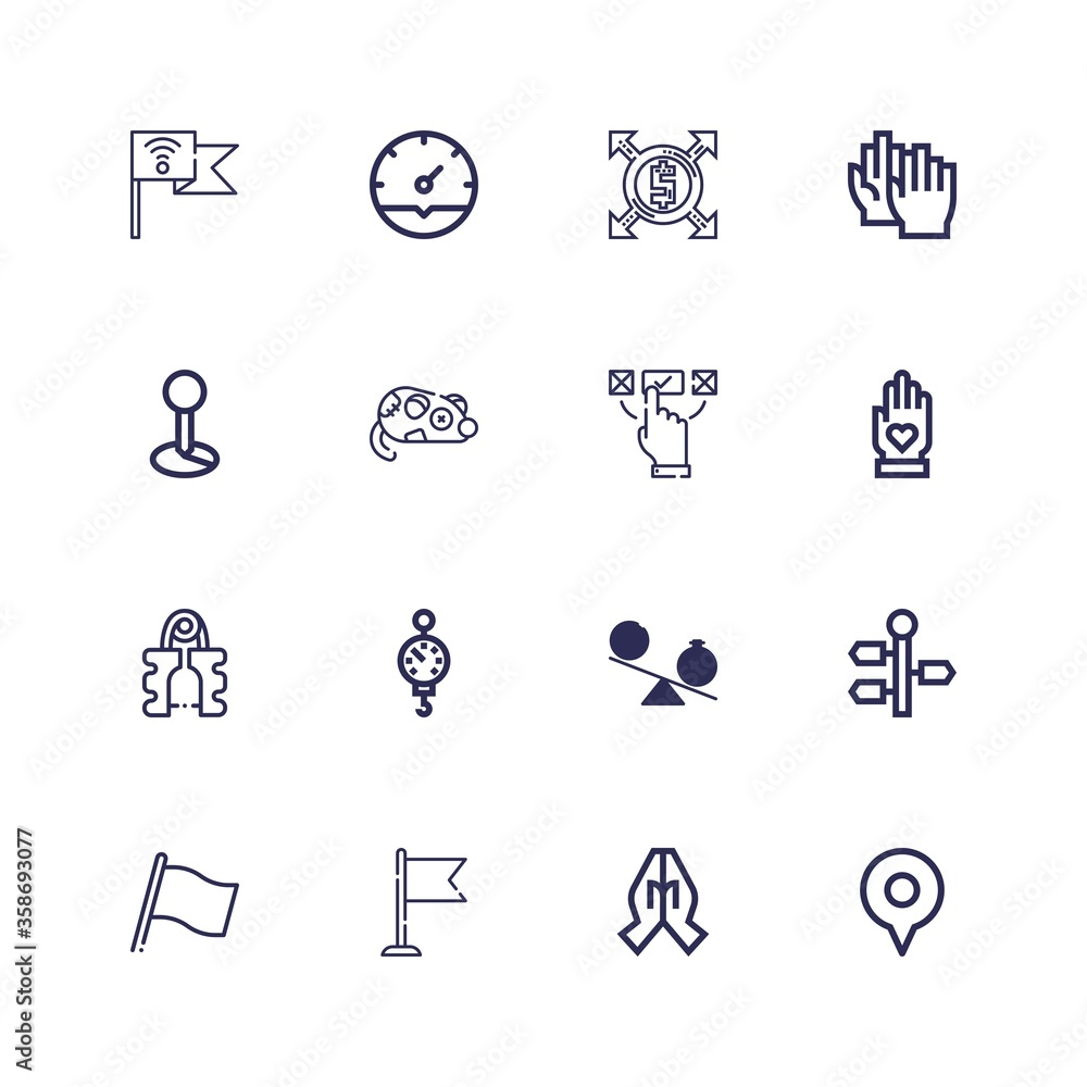 Editable 16 pointer icons for web and mobile Editable 16 pointer icons for web and mobile