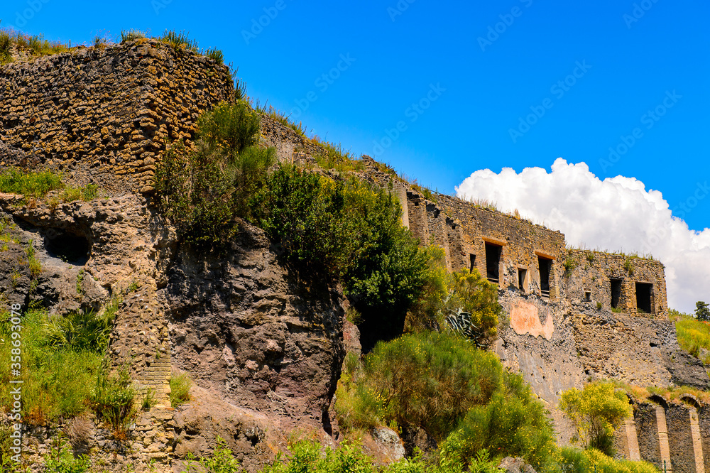 It's Ruins of Pompeii, an ancient Roman town destroyed by the volcano Vesuvius. UNESCO World Heritage site