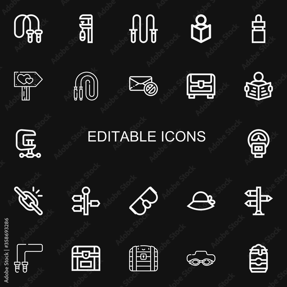Editable 22 editable icons for web and mobile Editable 22 editable icons for web and mobile