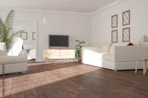 modern living room interior design interior design. 3D illustration