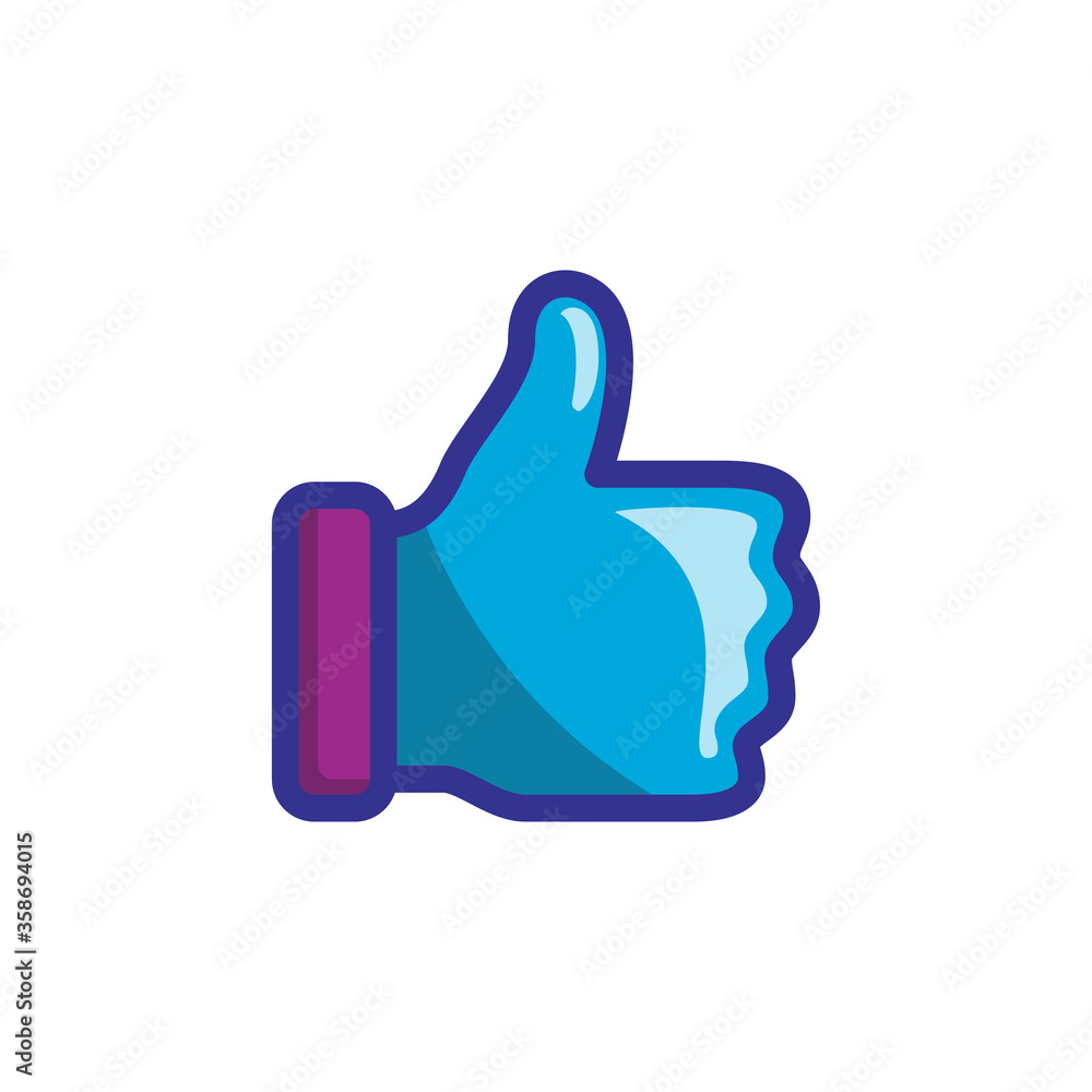 thumb up icon color style design thumb up icon color style design