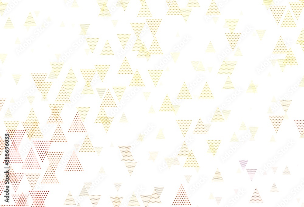 Light Pink, Yellow vector background with triangles, circles. Light Pink, Yellow vector background with triangles, circles.