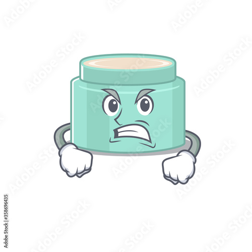 A cartoon picture of lipbalm showing an angry face