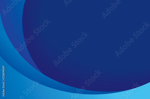 Paper layer circle blue abstract background. Curves and lines use for banner, cover, poster, wallpaper, design with space for text.