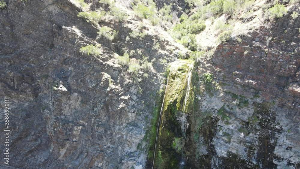 Aerial View of A beautiful Waterfall Aerial View of A beautiful Waterfall