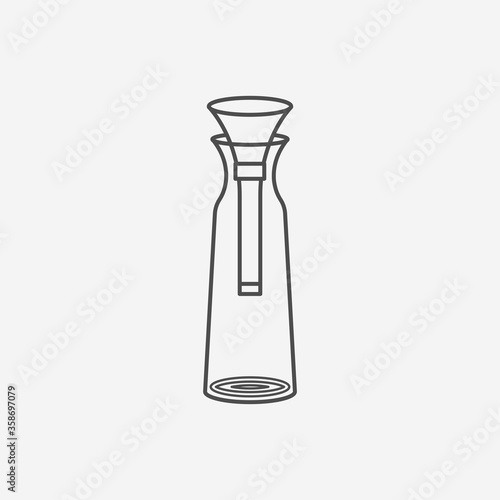 Eva cafe solo icon. Vector Illustration
