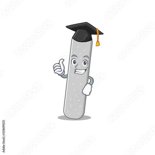 Emery boards caricature picture design with hat for graduation ceremony
