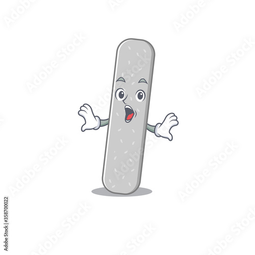 Emery boards mascot design concept showing a amazed gesture