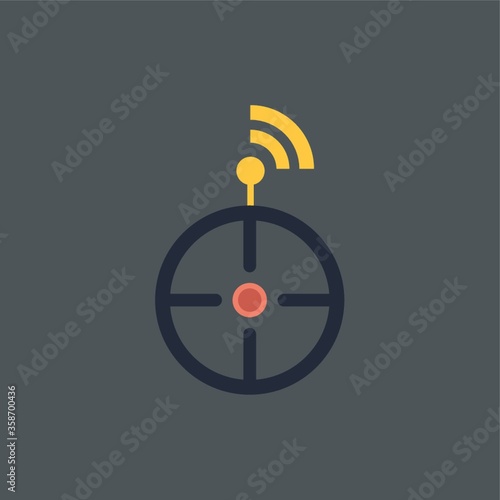 crosshair with signal receiver