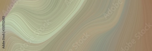 abstract dynamic header design with rosy brown, pastel gray and pastel brown colors. fluid curved flowing waves and curves for poster or canvas