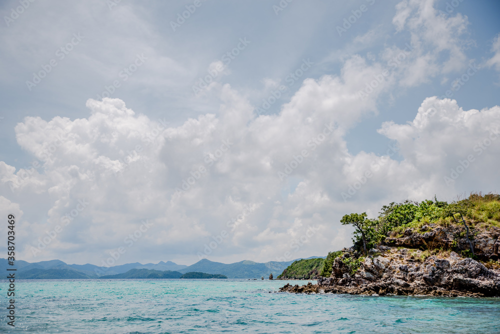 Obraz premium Limestone islands of Coron, Palawan, Philippines