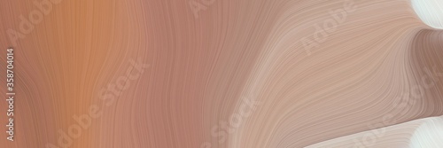 abstract artistic header with rosy brown, light gray and tan colors. fluid curved lines with dynamic flowing waves and curves for poster or canvas
