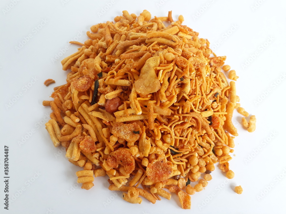 Farsan mix chiwda made of chana dal, green peas and cereals Farsan mix chiwda made of chana dal, green peas and cereals