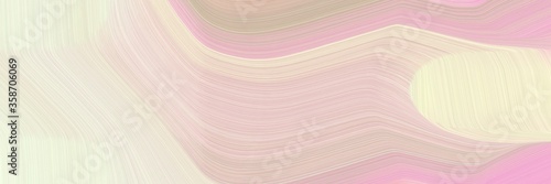 abstract colorful horizontal header with bisque, baby pink and tan colors. fluid curved lines with dynamic flowing waves and curves for poster or canvas