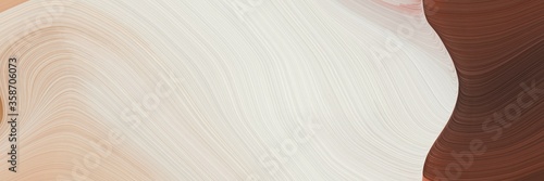 abstract dynamic horizontal header with light gray, old mauve and tan colors. fluid curved flowing waves and curves for poster or canvas